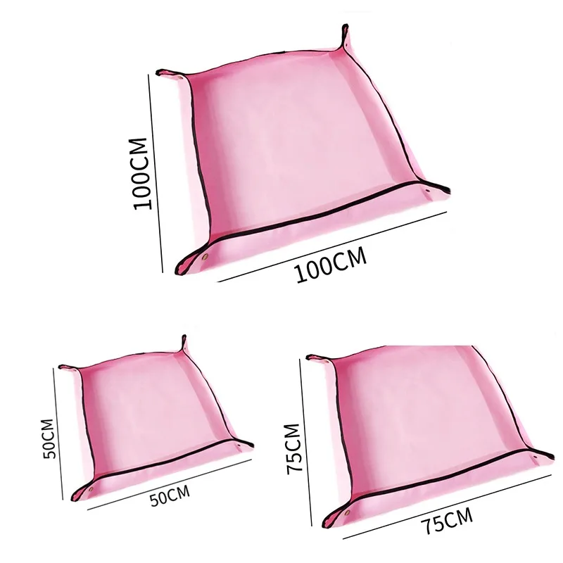 

Planting Repotting Mat PVC Gardening Pad Waterproof Reusable Thicken Flower Transplanting Pad Bonsai Succulent Potting Tarp