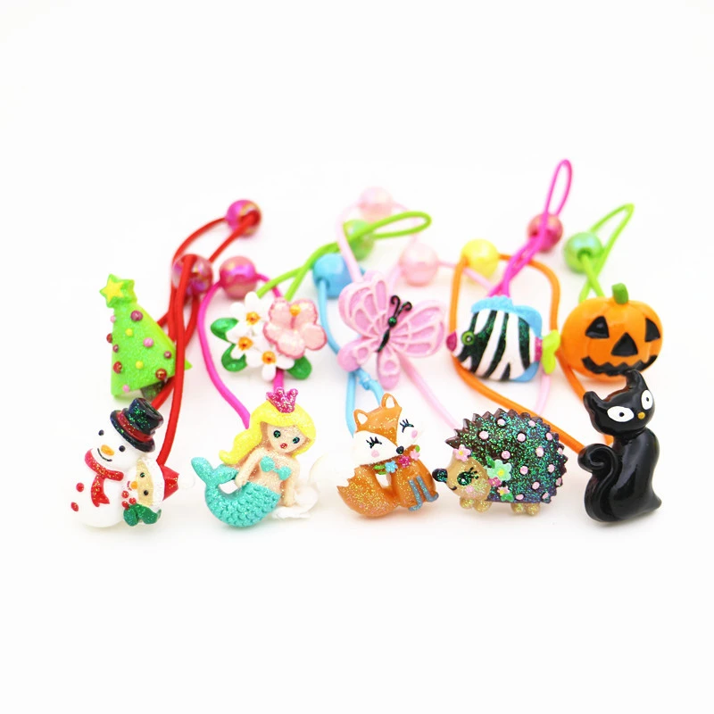 

Новинка, головной убор принцессы с изображением лисы и ежика, 2 шт., милые эластичные повязки для волос для детей, аксессуары для девочек, дет...