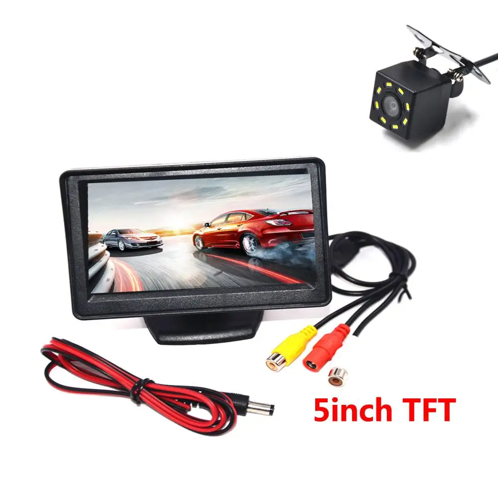 Автомобильная камера заднего вида система парковки комплект 5 дюймов TFT LCD