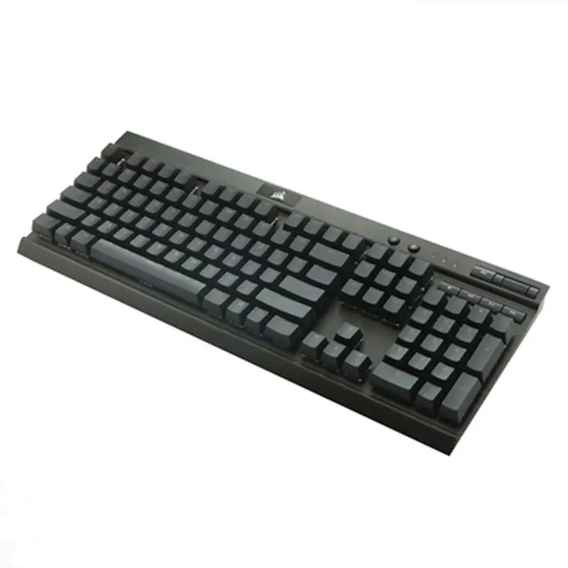 Черные черные белые клавиши с двойной подсветкой PBT 104 светящиеся сверху