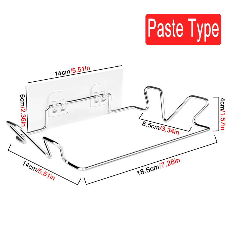

Kitchen Trash Rack Cabinet Door Garbage Bags Holder Stainless Steel Closet Garbage Storage Holder
