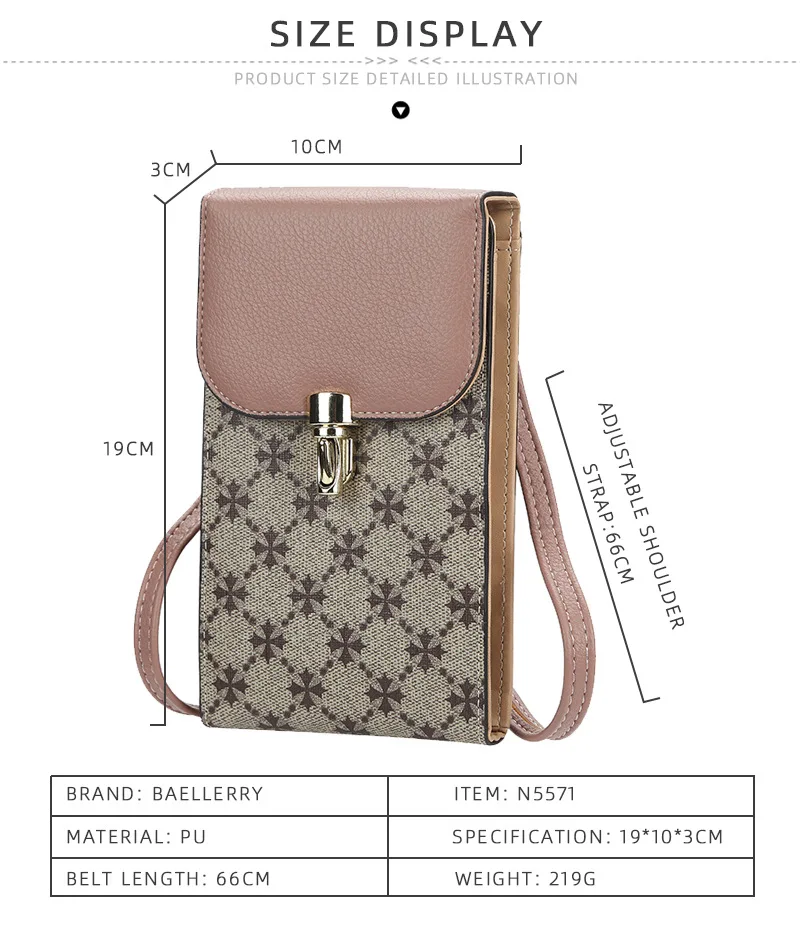 

Baellerry New Mini Women Bag Summer High Quality Small Shoulder Bag Phone Pocket New Style Women Bags Fashion Small Bags