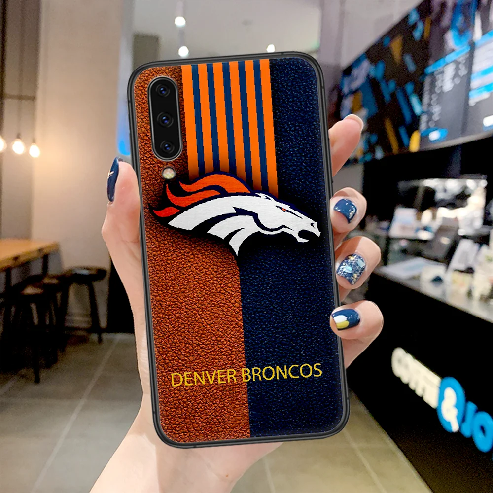 

Football Denver Bronco Phone Case For Samsung Galaxy A 3 5 7 8 10 20 20E 21S 30 30S 40 50 51 70 71 black Cell Fashion Funda