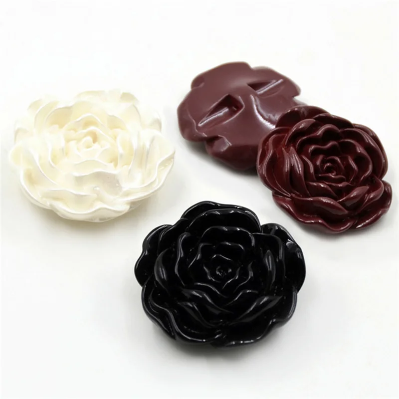 5 шт. высококачественные разноцветные полимерные розы на кнопках аксессуары для