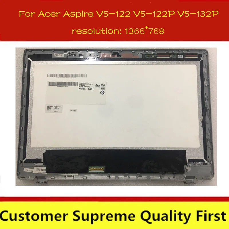 ЖК-дисплей для ноутбука сенсорный дигитайзер стеклянная панель в сборе + рамка