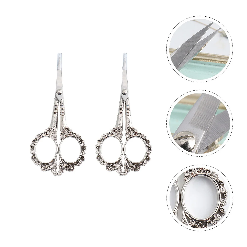 

2pcs Elegant Nail Trimmers Vintage Nail Clippers Practical Trimming Tools