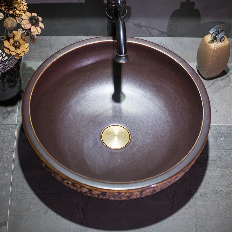 Художественная раковина в винтажном китайском стиле | Обустройство дома