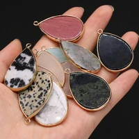 fine natural stone crystal pendants water drop labradorites pink quartzs for jewelry making diy women necklace earrings gifts