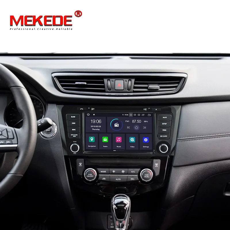 MEKEDE 8core 4G ram 64G rom HD экран автомобиля радио Android9.0 для Nissan qashqai X-Trail- gps навигатор dvd плеер