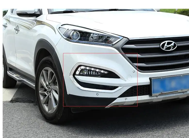 Бесплатная доставка хромированный ABS чехол для Hyundai Tucson 2015 2018 автомобильные чехлы