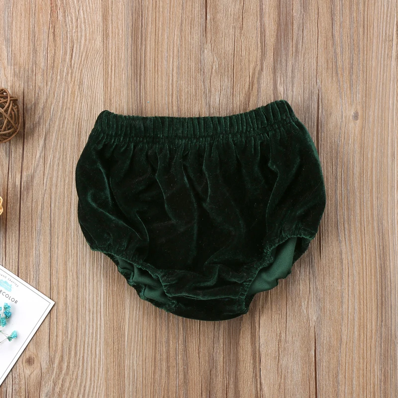 Милые бархатные шорты Pudcoco для маленьких девочек со склада в США штаны нижнее