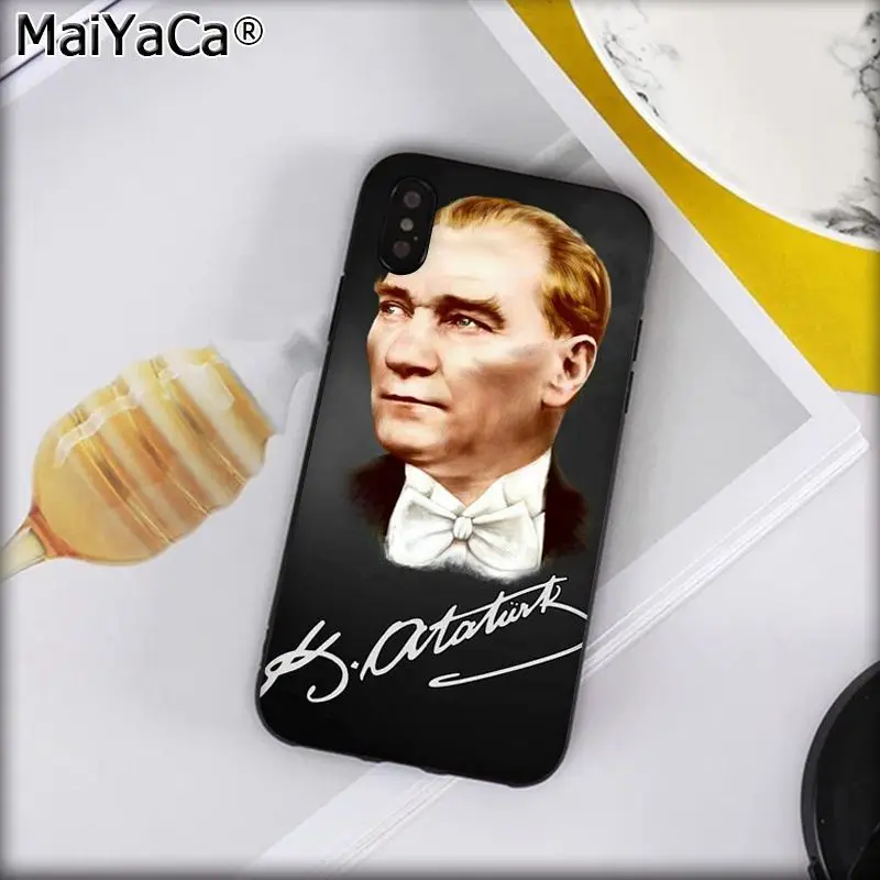 A6 Чехол для телефона MaiYaCa с флагом Турции, Анталия, Мустафа, Кемаль, Ататюрк, ТПУ для iphone 11 pro 8 7 66S Plus X XS MAX 5s SE XR - Цвет: A6
