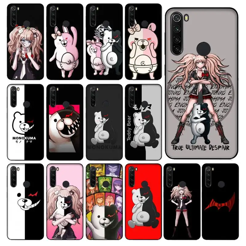 

YNDFCNB Danganronpa Monokuma Silicone Black Phone Case for Xiaomi Redmi 5 5Plus 6 6A 4X 7 8 Note 5 5A 7 8 8Pro