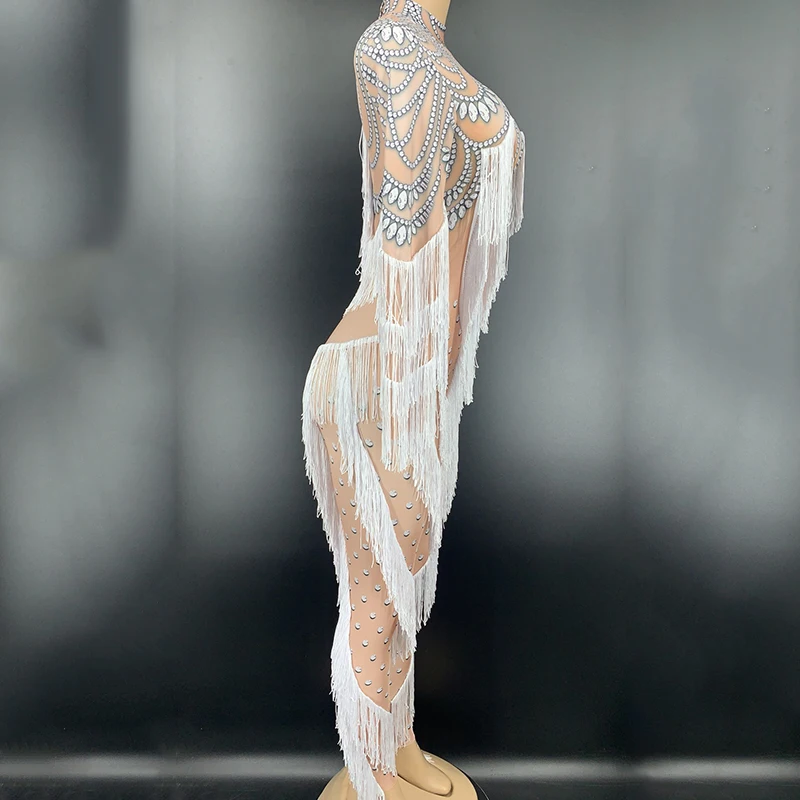 Женский сценический костюм обнаженный комбинезон для танцев на Пилоне