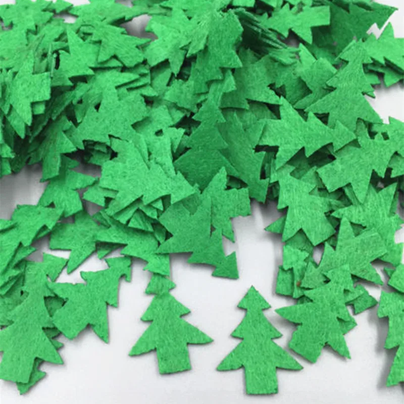 DIY 200 шт. войлочная зеленая Рождественская елка Аппликации декоративное шитье 25
