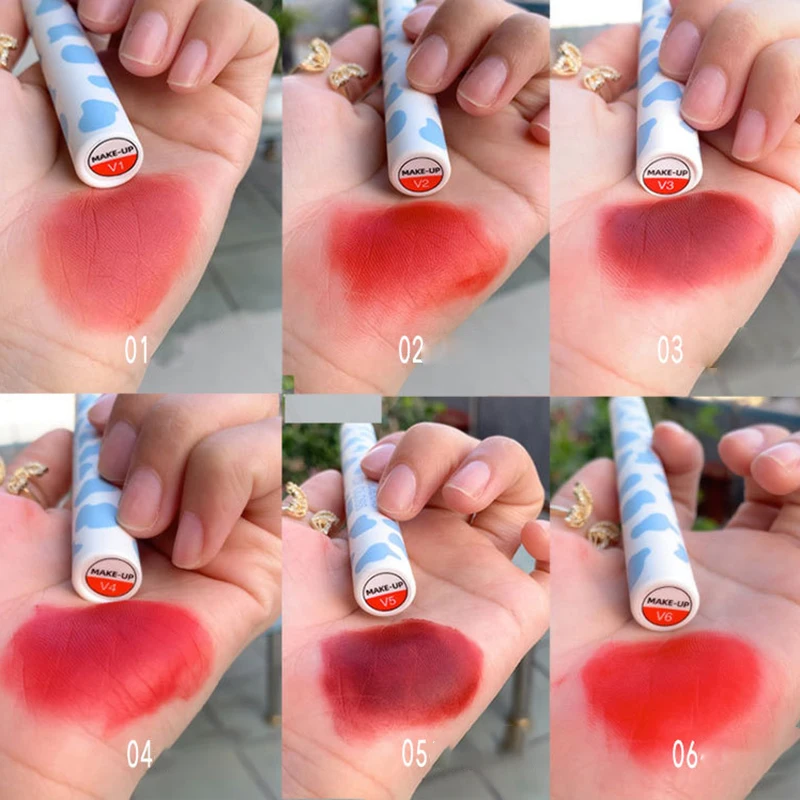 

Velvety Matte Lipstick Long Lasting Nonstick Cup Not Fade Makeup Cosmetics For Girl Women