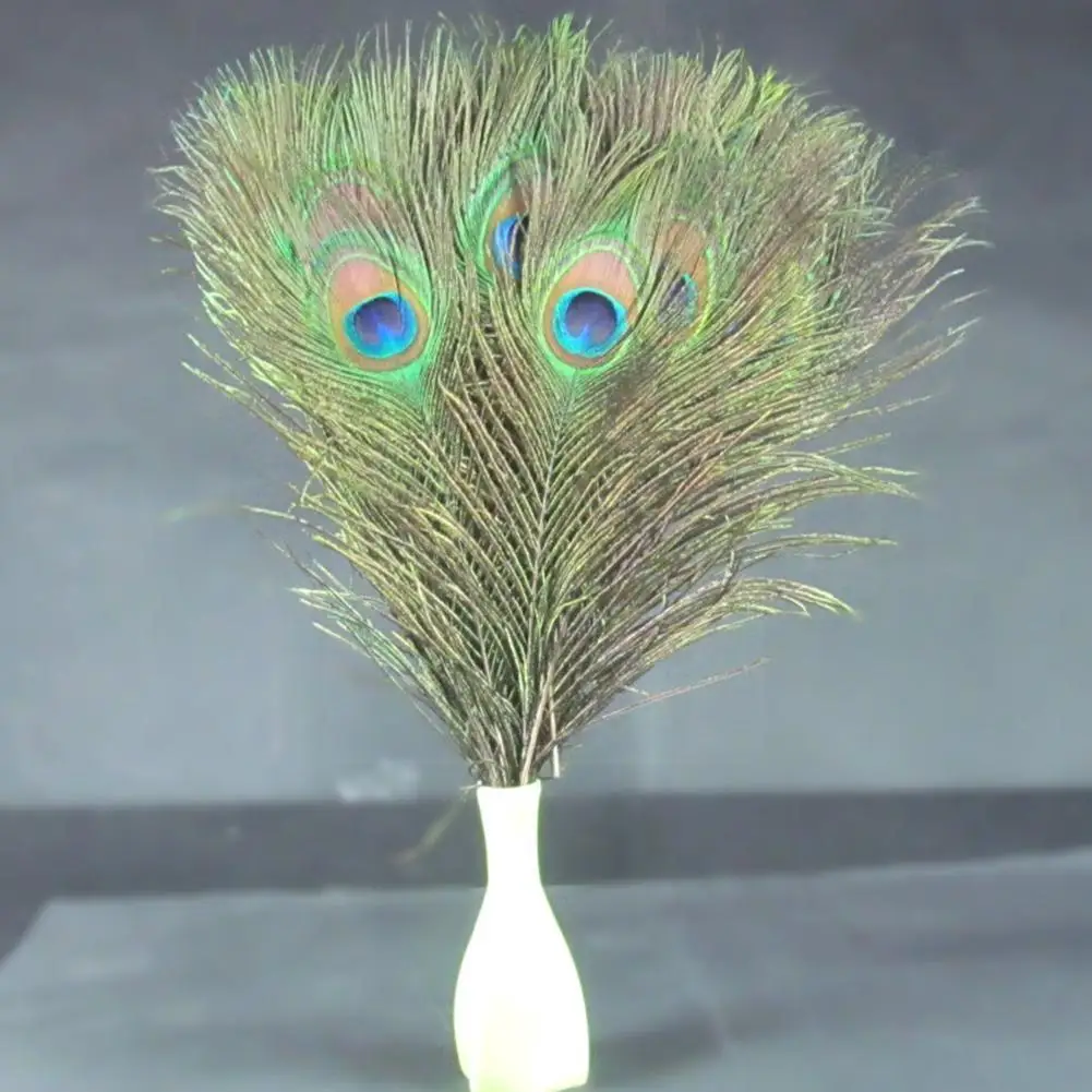 

10 Pcs/lot Natural Big Eyes Peacock Feathers 25-30CM/10-12inch DIY Home Crafts Wedding Plume Accessories Jewelry Decoration R3N7