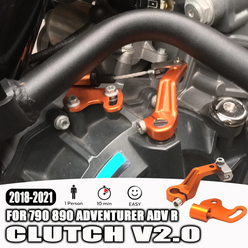

CNC New Aluminum Alloy Motorcycle Accessories Single Finger Clutch Lever Clutch V2.0 Arm For 890 790 Adventure R ADV 2020 2021