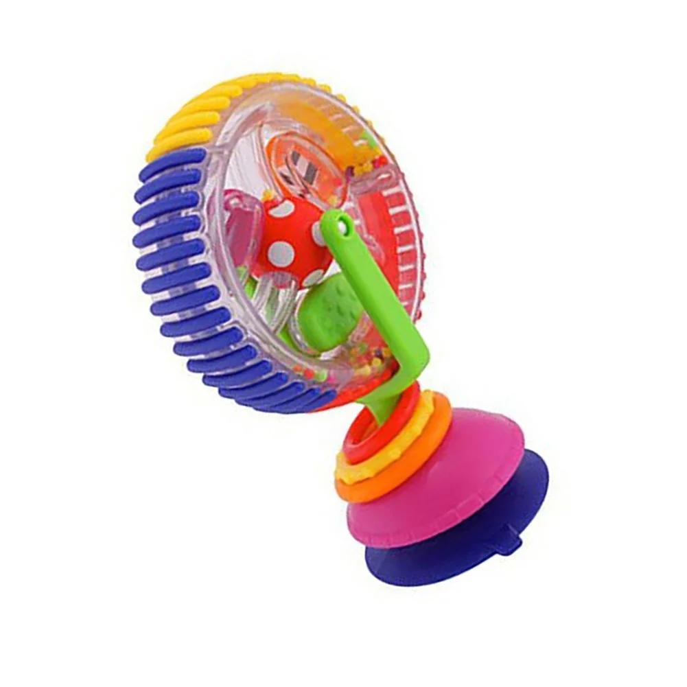 

Sucker Wheel Rotating Ferris Rotating Windmill Rattle Baby Infant Highchair Toy
