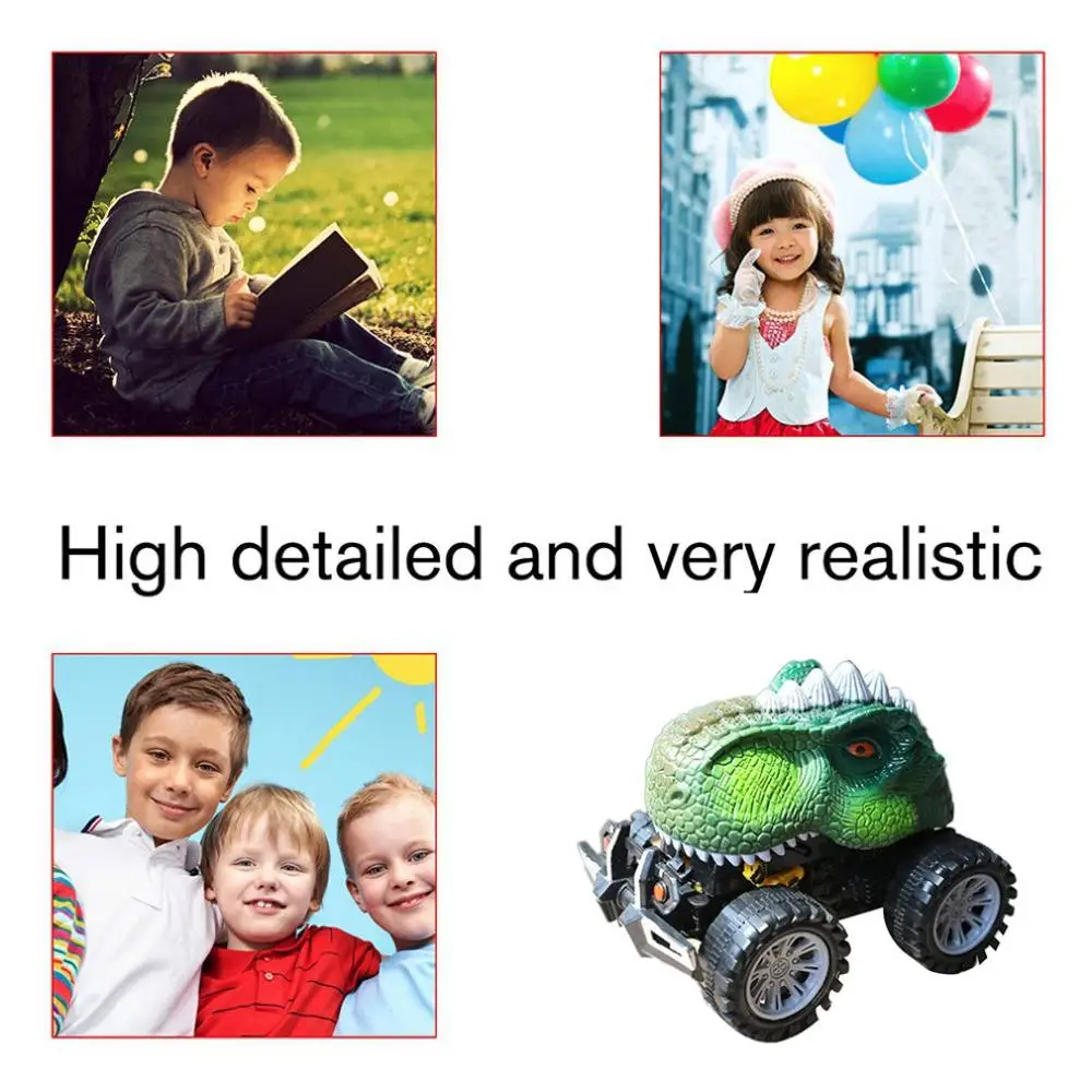 Детский автомобиль игрушечный динозавр с большим колесом 3 14 лет|Наземный