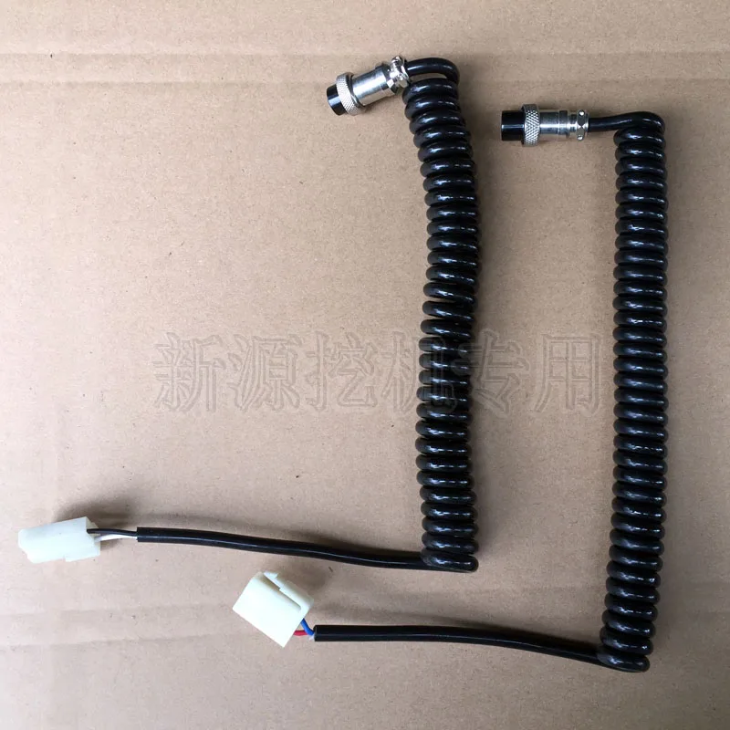 

Соединительный провод стеклоочистителя для экскаватора, пружинный провод, телескопический пружинный провод из полиуретана, спиральный провод с разъемом