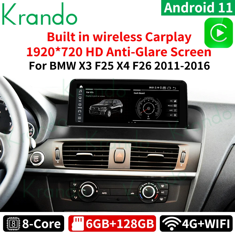 Автомобильный мультимедийный плеер Krando 10 25 дюйма Android 11 с радио навигацией GPS для