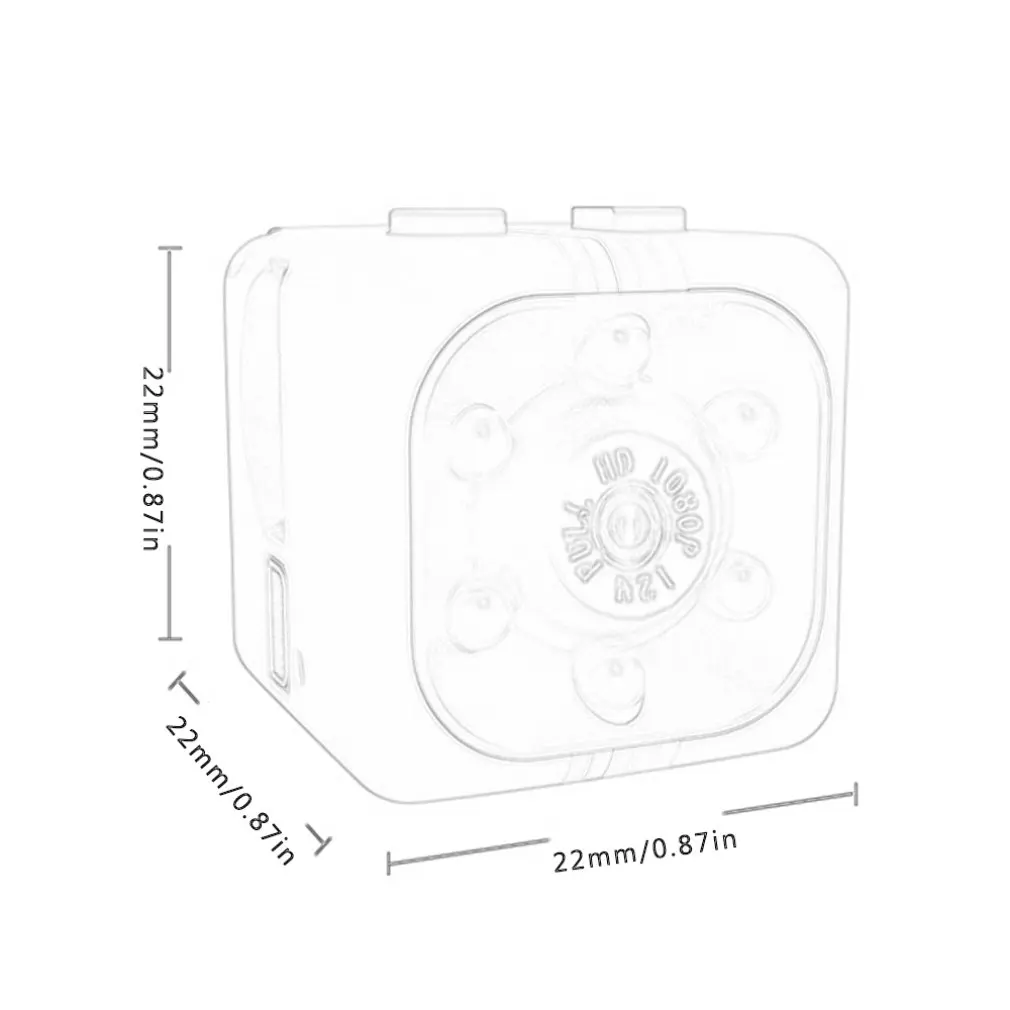 

HD Sports DV Webcam SQ11 Matte Plastic HD Night Vision Motion Detection Stable Performance Wide Angle Shooting