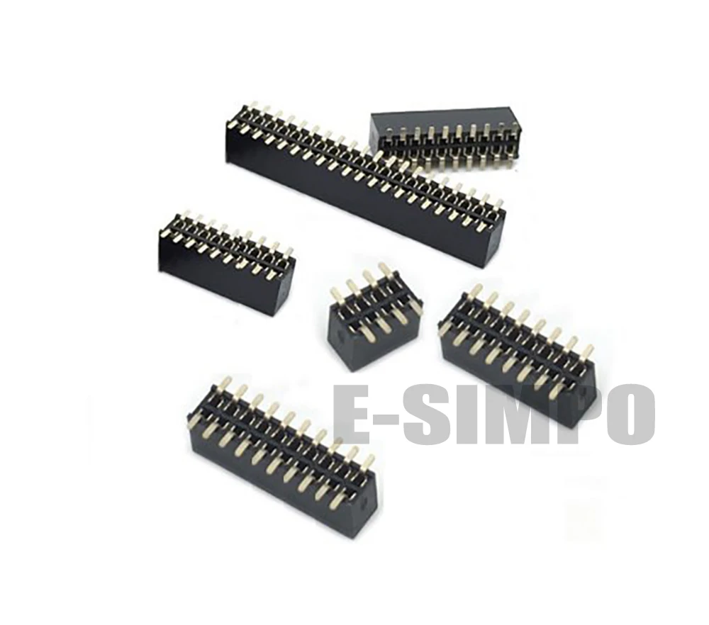 100 шт SMT 1 27 мм двойной вертикальный SMD PCB гнездовой контактный коннектор 2*3P 2X4P 2X5P 2X6P
