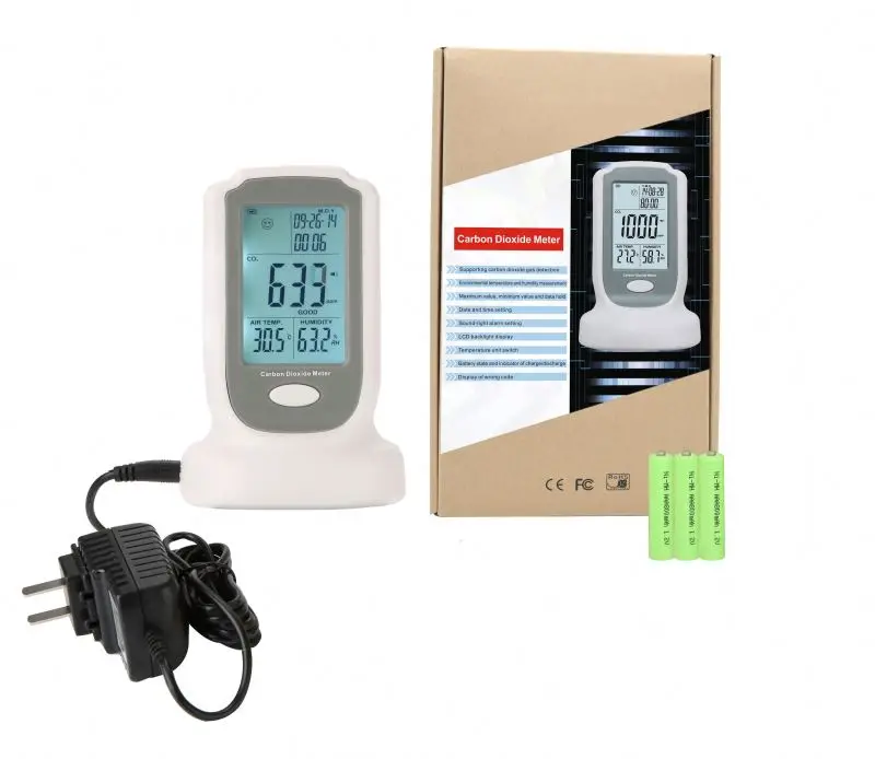 

CO2 Monitor Alarm Temperature Humidity Meter Household Gas Analyzer GM8802 Carbon Dioxide Detector