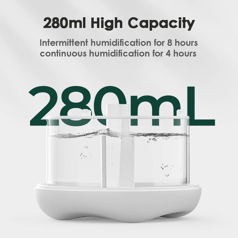 

2021 Ox USB Humidifier 280ml Make Mist Silent Cute Pet Bull Air Aroma Diffuser For Bedroom Car Home Office LED Night Light Gift