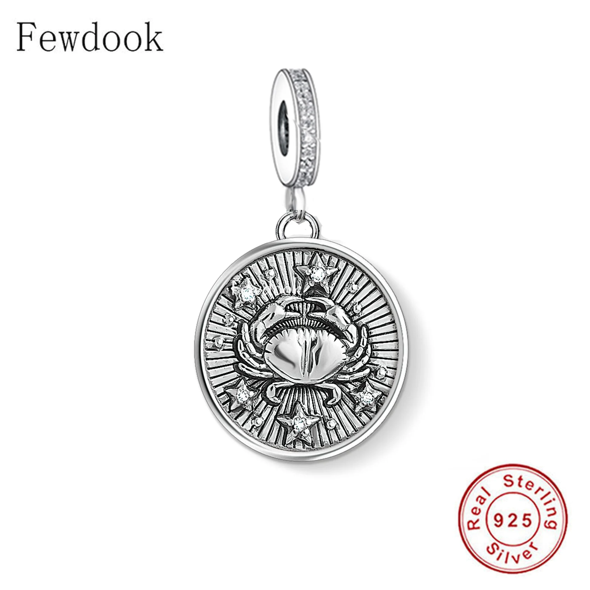 Подходят оригинальный браслет 925 пробы серебро 12 созвездий для малышей с принтом