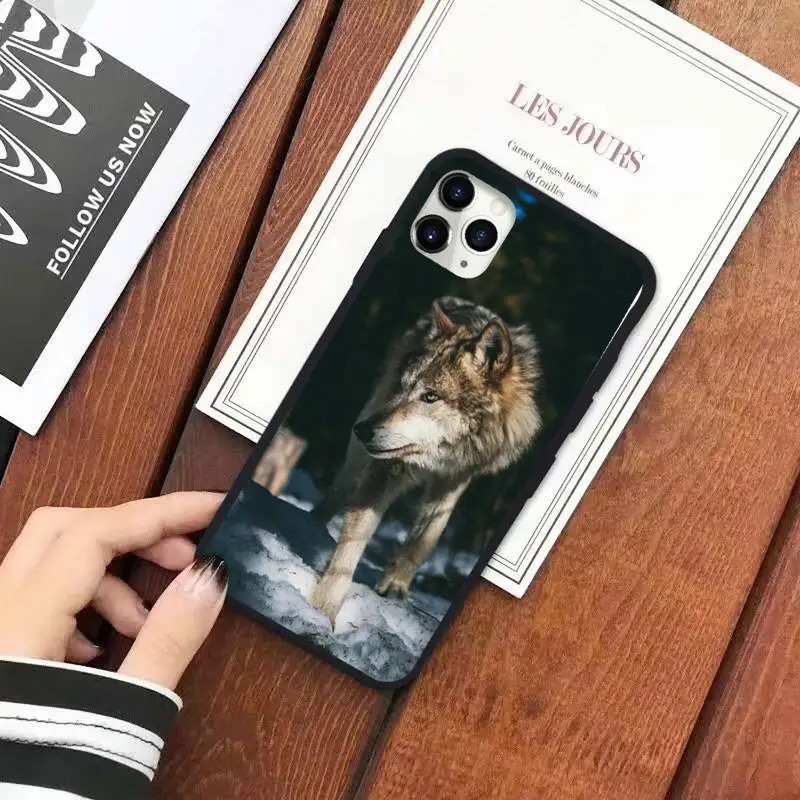 

wolf horror animal moon Phone Case for iPhone 11 12 mini pro XS MAX 8 7 6 6S Plus X 5S SE 2020 XR