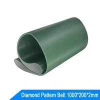green diamond pattern conveyor belt 1000200 2330mm390mm 2mm non slip conveyor chain belt customized