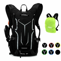 breathable cycling backpack bicycle bag rain cover gym accessories men sports hiking riding camping hydration 18l bike backpack