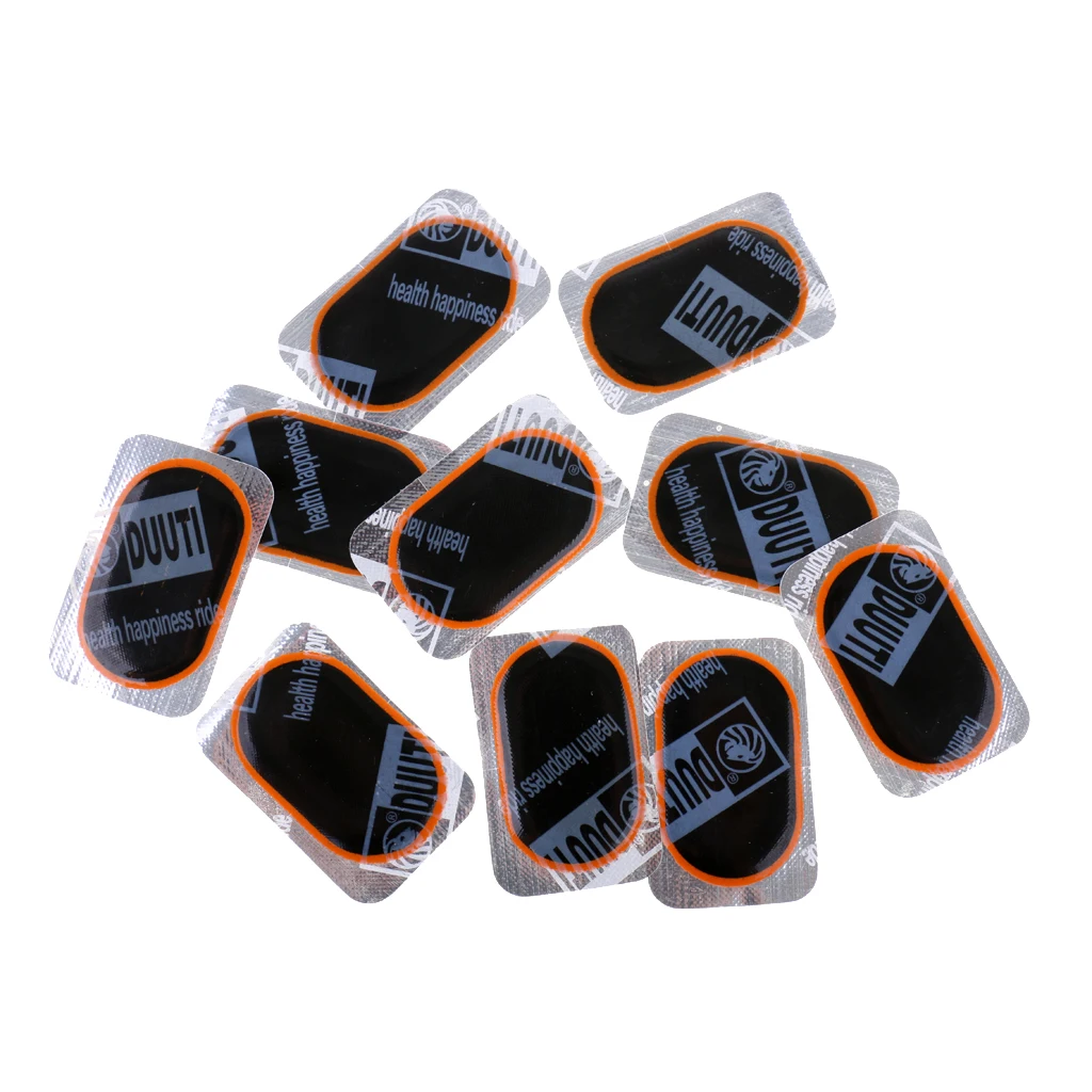 

10 Pieces Rubber Puncture Patches Tire Tyre Tube Repair Patch Kit for Bicycle Bike