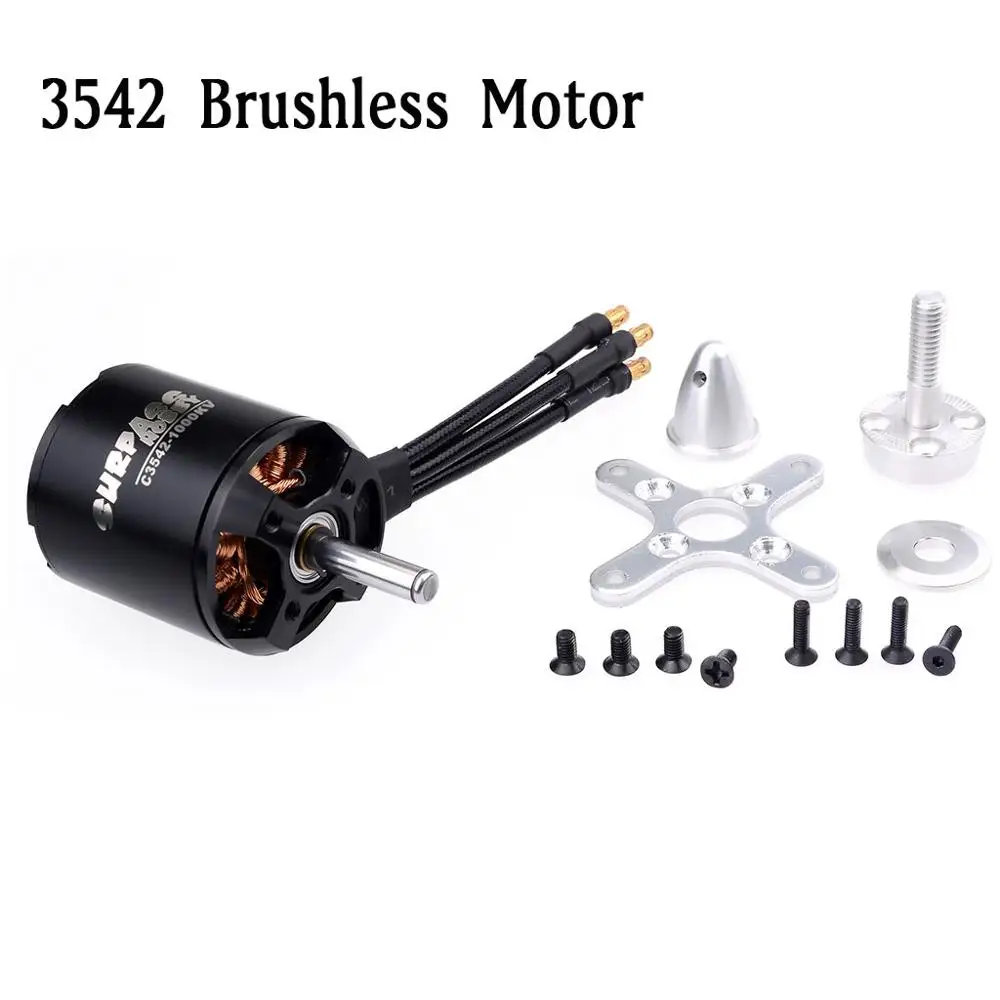 

C2820/3542 3542 1250KV 1000KV Outrunner Brushless Motor 5.0mm Shaft Compatible 2-4S Lipo/50A ESC FPV Multirotor Quadcopter