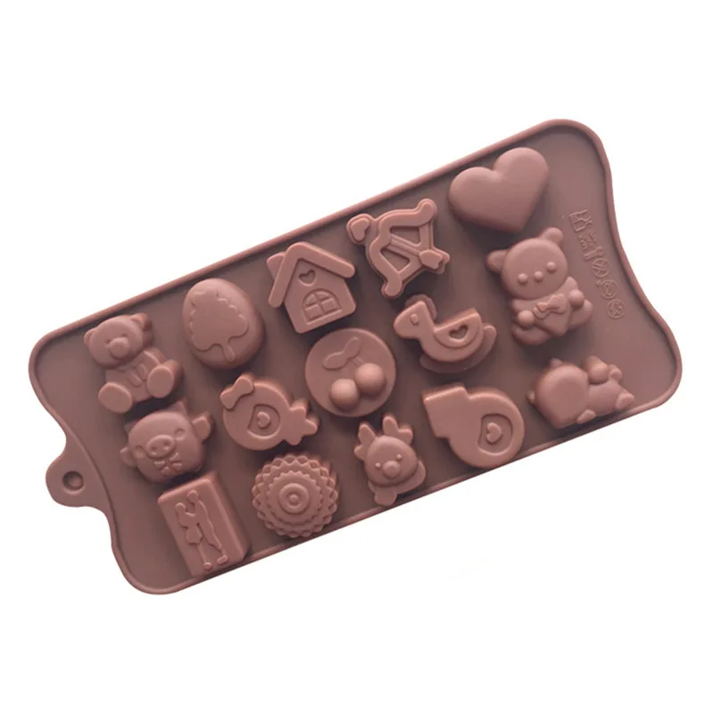 1 шт. форма медведя из мультфильма силиконовые формы для шоколада льда кубик