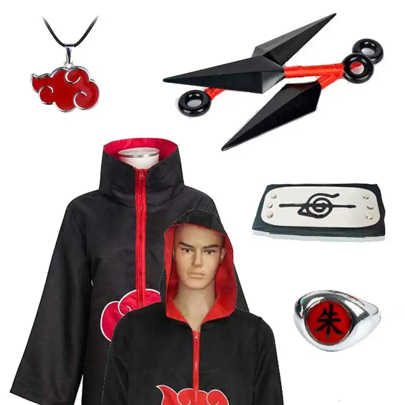 Детский Взрослый Костюм для косплея Саске Тоби Обито плащ мальчиков мужчин