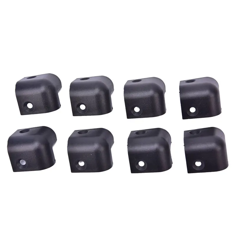 

8pcs Black Guitar AMP Stage Speaker Cabinet Corner Protectors 2 Hole Amplifier Corner Plastic