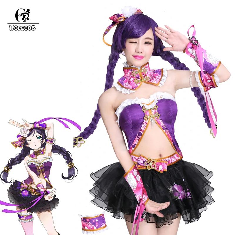 Женское платье Чонсам ROLECOS для косплея в стиле аниме Love Live Nico Nozomi Umi Eli Rin Hanayo Kotori