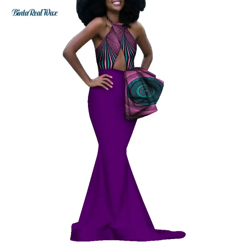 Платье женское с Африканским принтом пикантное ДРАПИРОВАННОЕ длинное