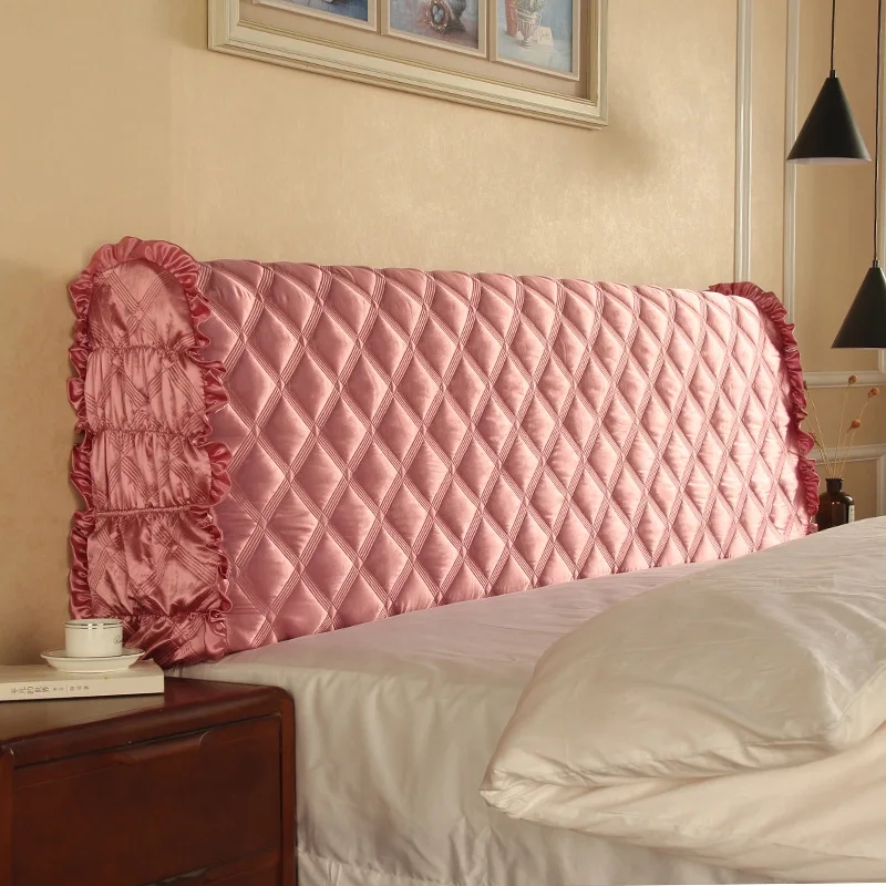 

luxury satin silk bed headboard cover Modern simplicity head board cover bed back cover protector for home Hotel bed decoration