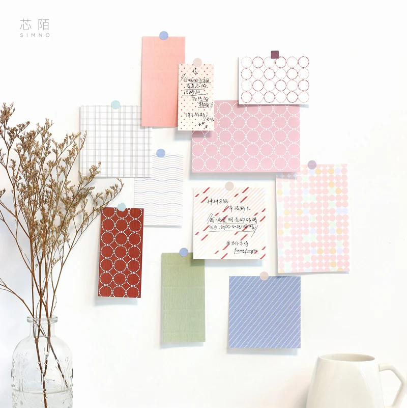 

8pcs/LOT basic materials series basic plan book material book paper message memo pad