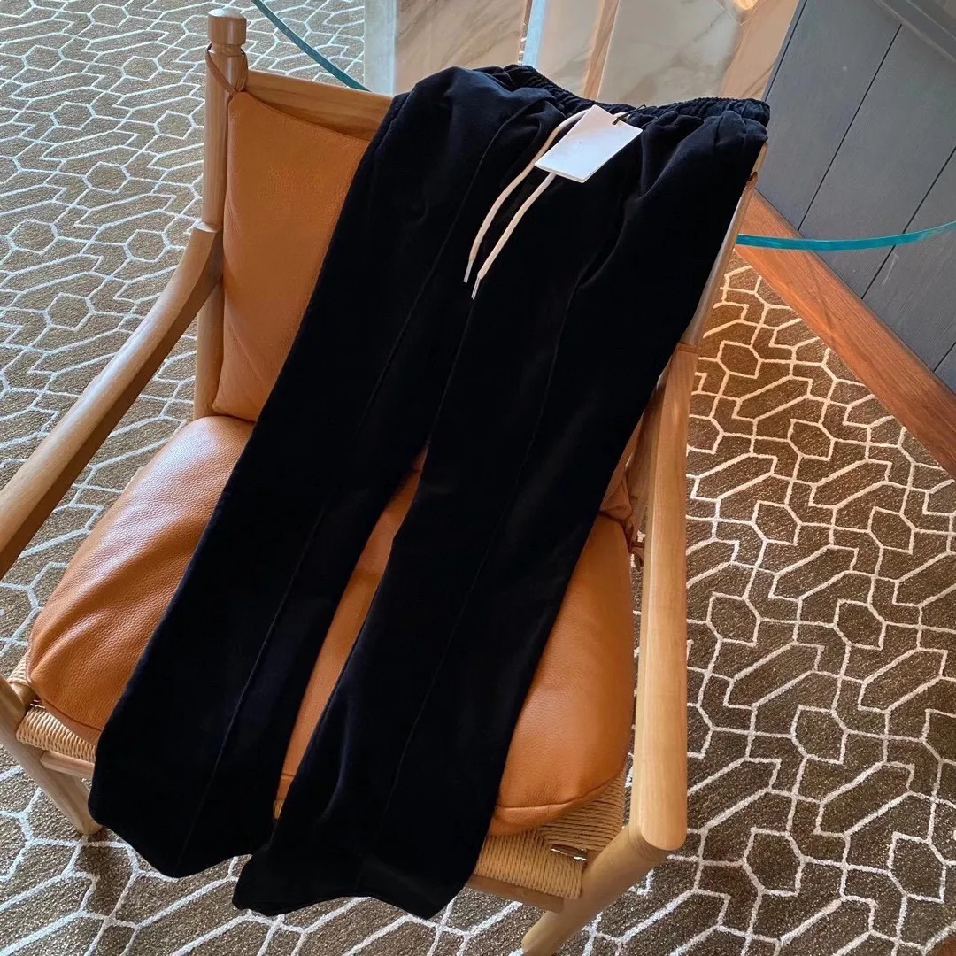 

Spring And Autumn 2021 Fashion Trend Casual Straight Black Trousers YH176838085
