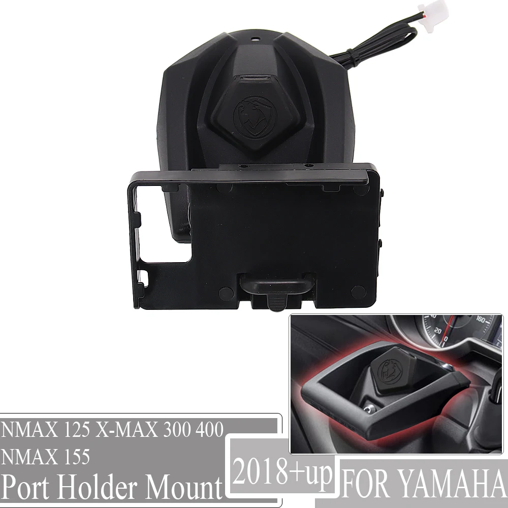 

Motorcycle GPS Phone Navigation Bracket Wireless USB Charging Port Holder Mount FOR YAMAHA XMAX NMAX 125 X-MAX 300 400 N-MAX 155