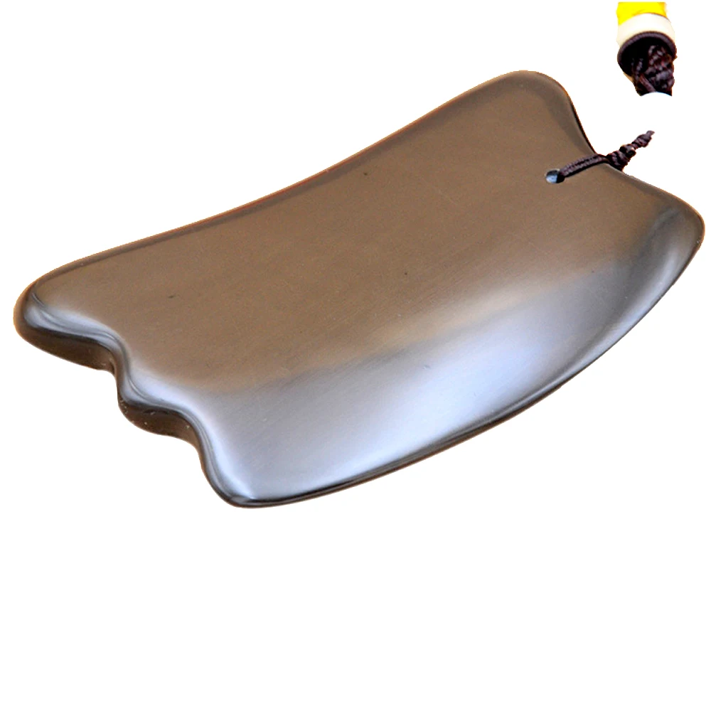 5A grade SiBin brown color Bian stone massage guasha beauty face plate 100% original backpain relief relax anti wrinkle |