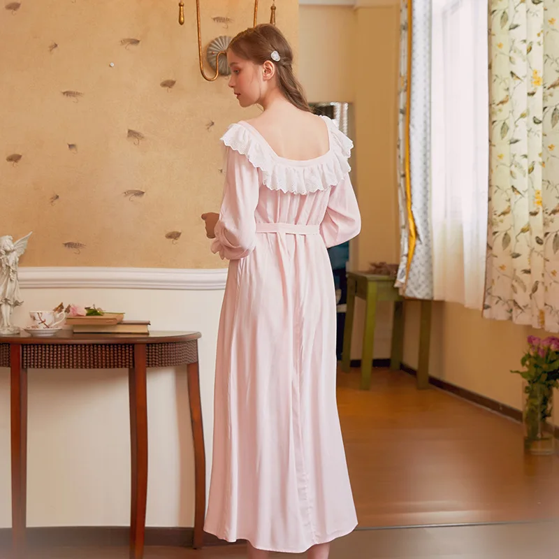 Женская юбка с длинными рукавами LYun осенняя хлопковая поясом в виде листьев