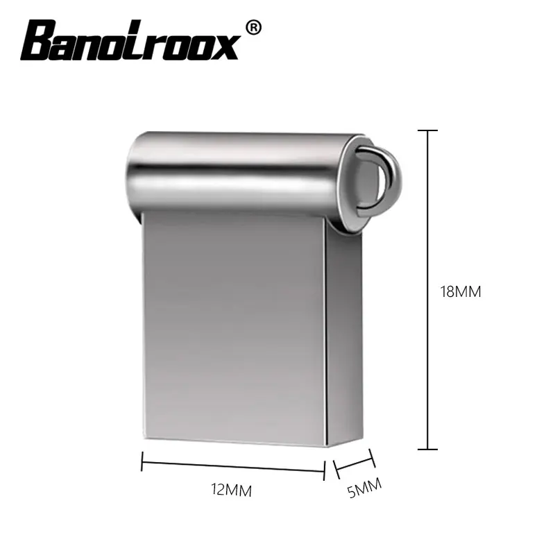 Banolroox оригинальные USB флэш накопители 64 Гб 128 ГБ мини usb 8 16 32 металлический