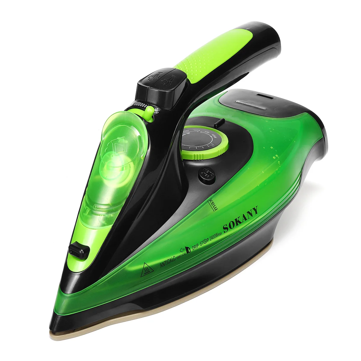 

2400W Cordless Electric Steam Iron 5 Speed Adjustable Clothes Ironing Steamer Ceramic Soleplate Household Garment Steam Iron