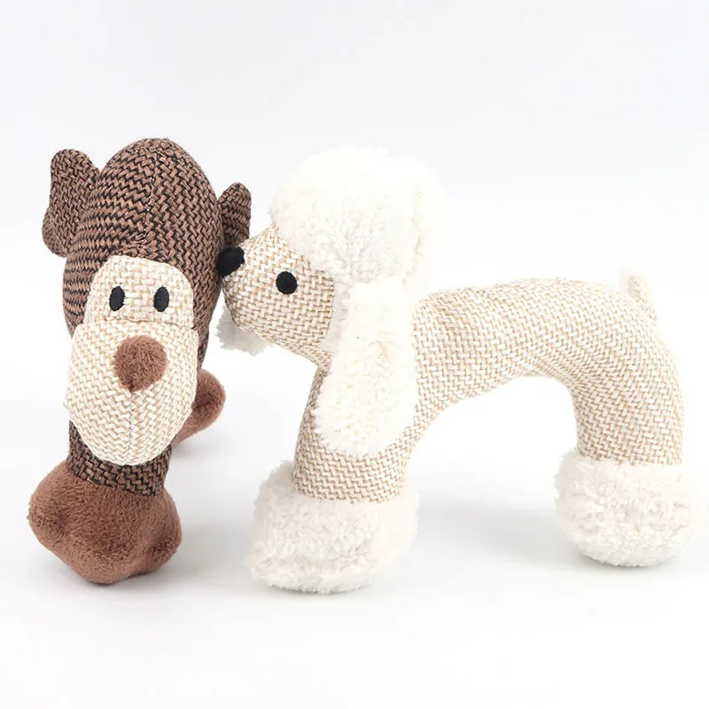 

Dog Toy Plush Duck Shape Bite Resistant Chew Toy Interactive Squeak Puppy Dog Toys Chewing Toy Training Toy Pet Supplies
